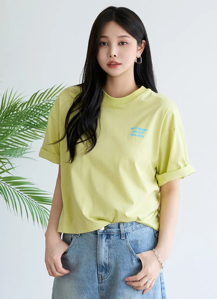 ラウンドネック両面プリントTシャツ | pippin | 詳細画像1