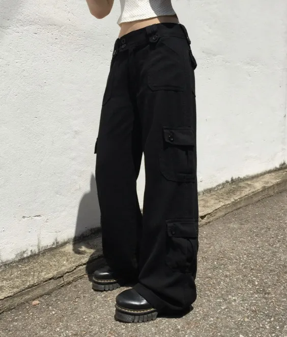 コットンカーゴワイドバックルパンツ | MODIMOOD | 詳細画像1