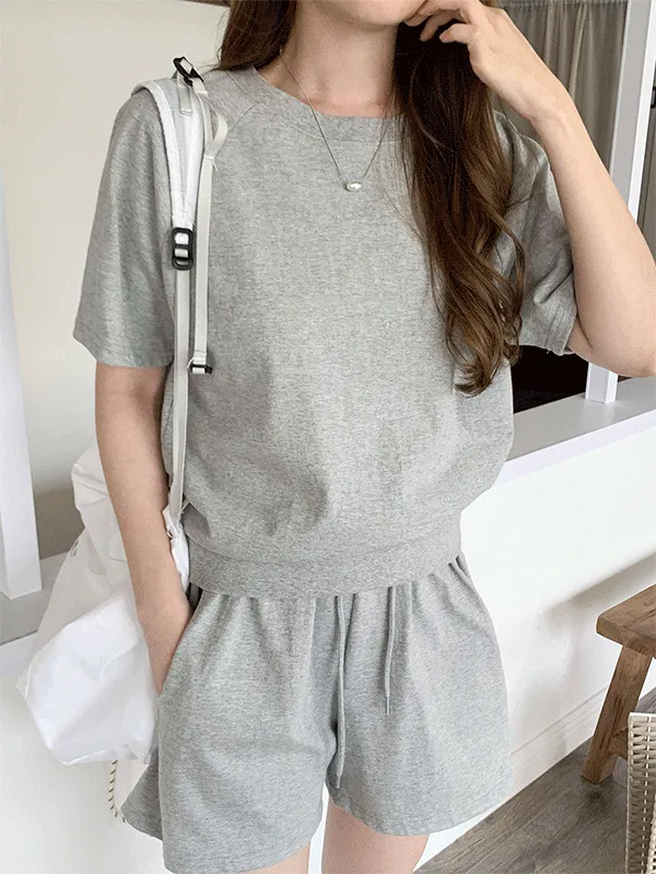 ラグラン半袖Tシャツスウェット | lindashop | 詳細画像1
