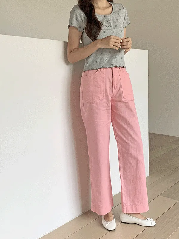 リネン混バックゴムパンツ | lindashop | 詳細画像1