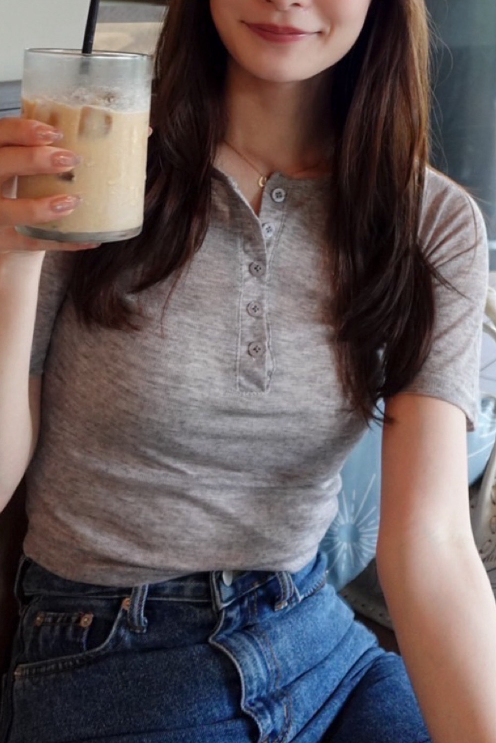 フロントボタン半袖シアートップス | 詳細画像12