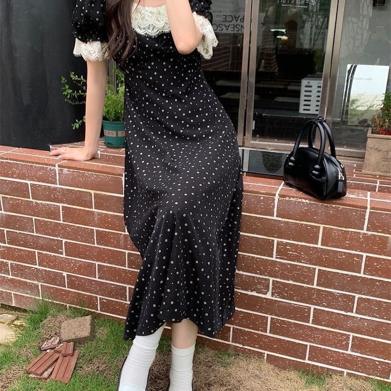 レースカラーポイント小花柄ワンピース | 詳細画像9