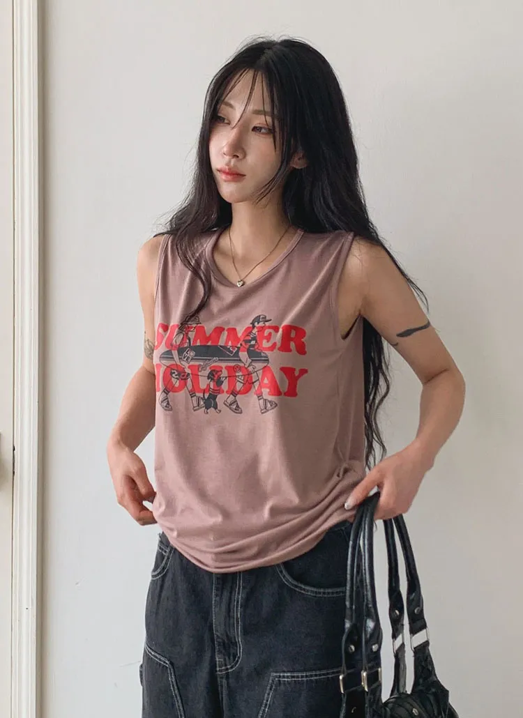 ビンテージプリントノースリーブ | chicblack | 詳細画像1
