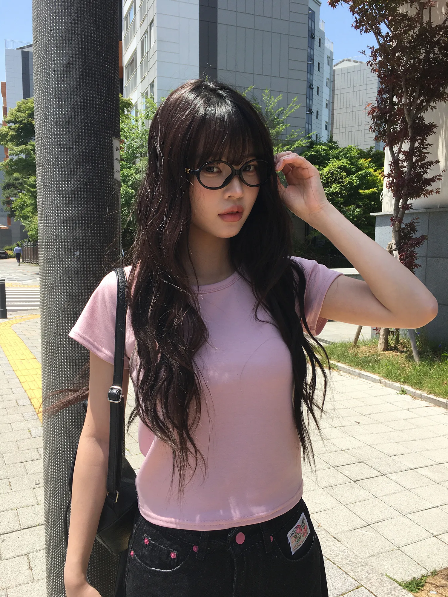 ラウンドネックベーシックラグランTシャツ | anyonemore | 詳細画像1