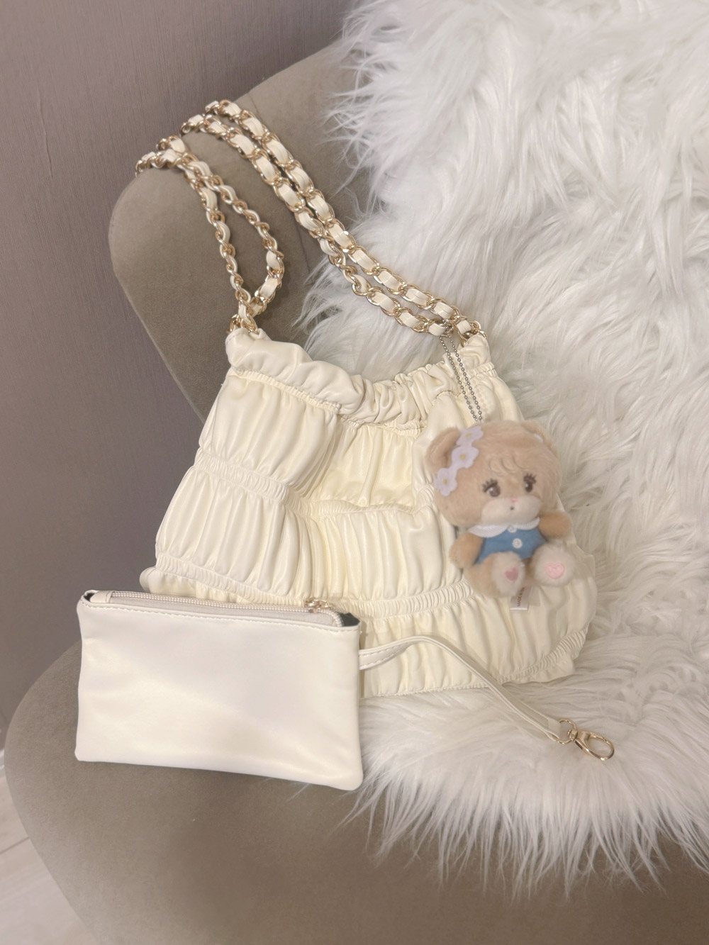 2TYPEリンクルチェーンバッグ | 詳細画像2