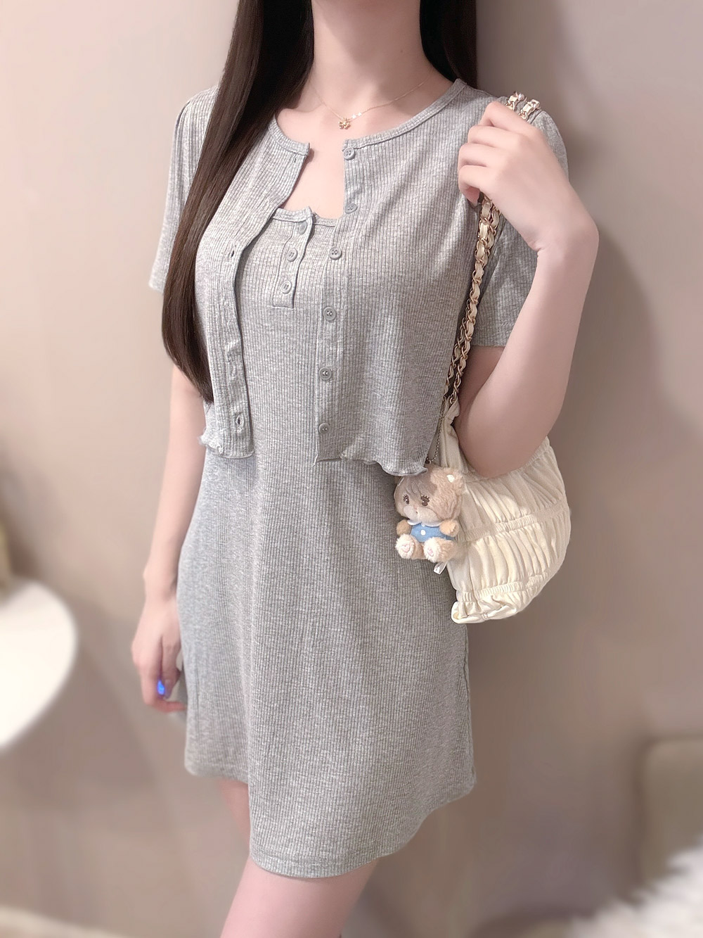 キャミワンピース&半袖カーディガンSET | 詳細画像2