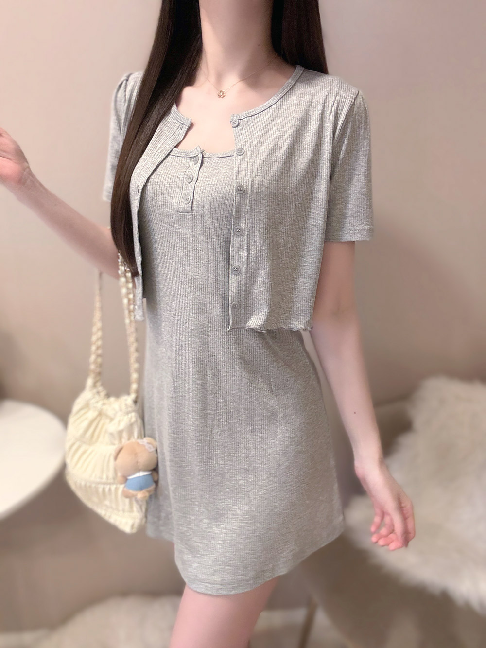 キャミワンピース&半袖カーディガンSET | 詳細画像9