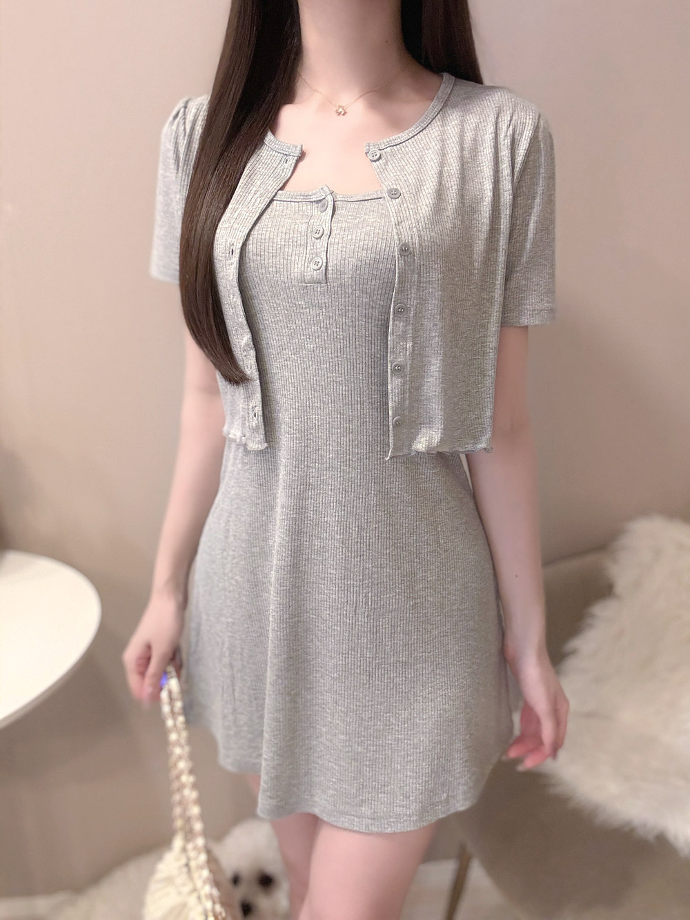 キャミワンピース&半袖カーディガンSET | 詳細画像11