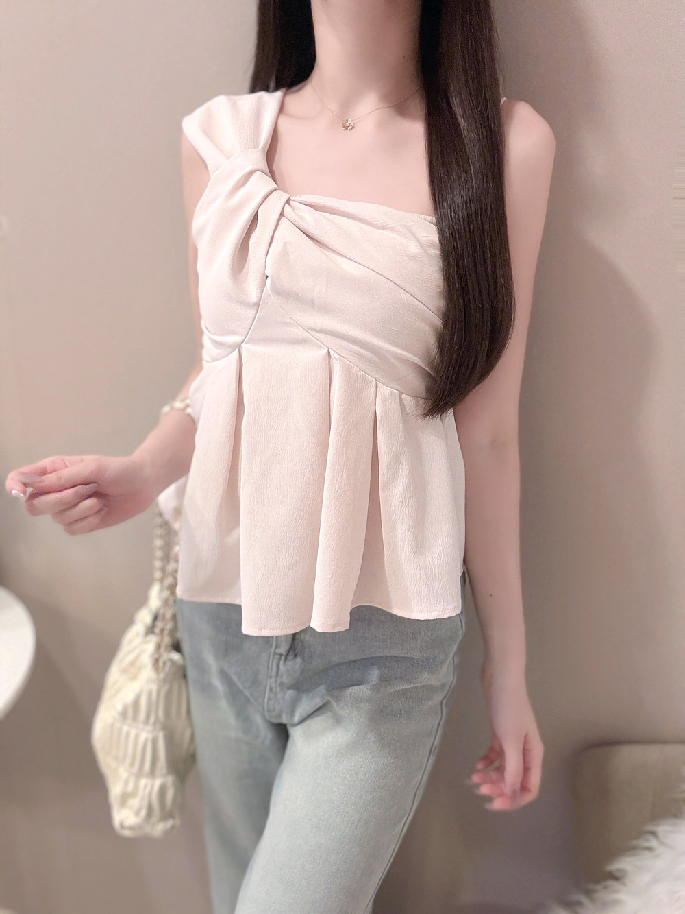 バックポケットリボン刺繍デニムパンツ | 詳細画像8