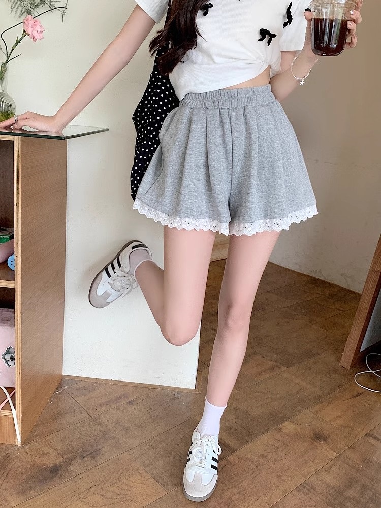 ウエストゴムレーストレーニングショートパンツ | 詳細画像7