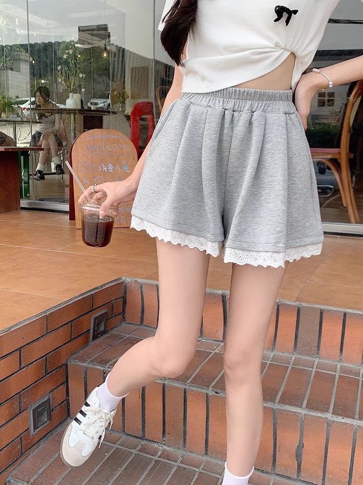 ウエストゴムレーストレーニングショートパンツ | 詳細画像8