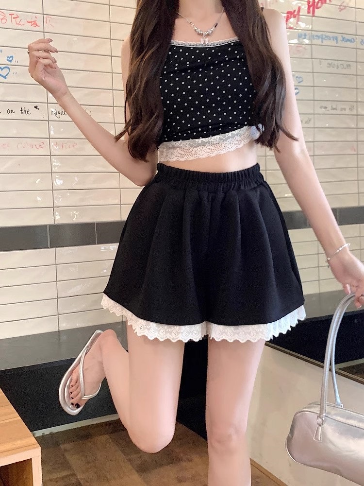 ウエストゴムレーストレーニングショートパンツ | 詳細画像15