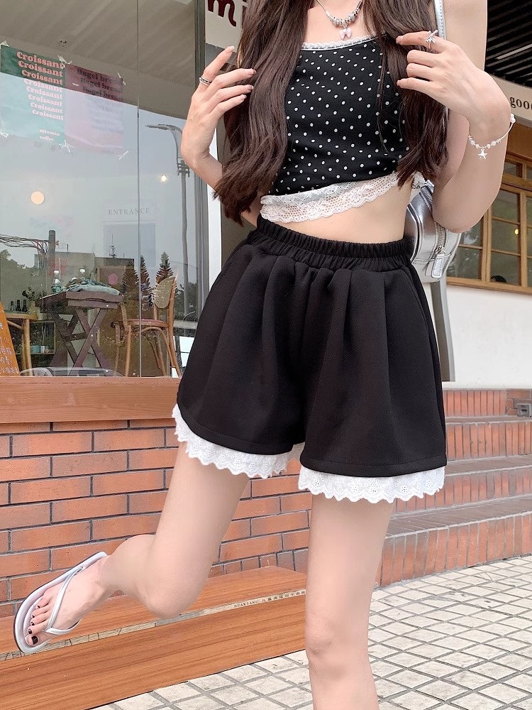 ウエストゴムレーストレーニングショートパンツ | 詳細画像18