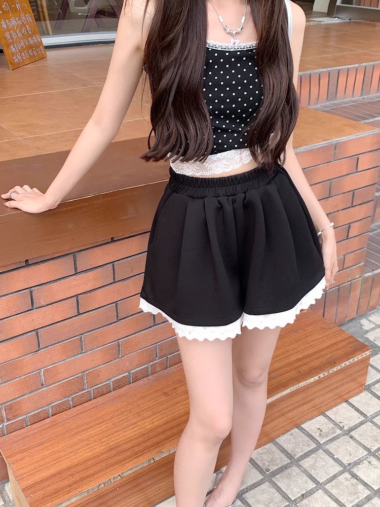 ウエストゴムレーストレーニングショートパンツ | 詳細画像19