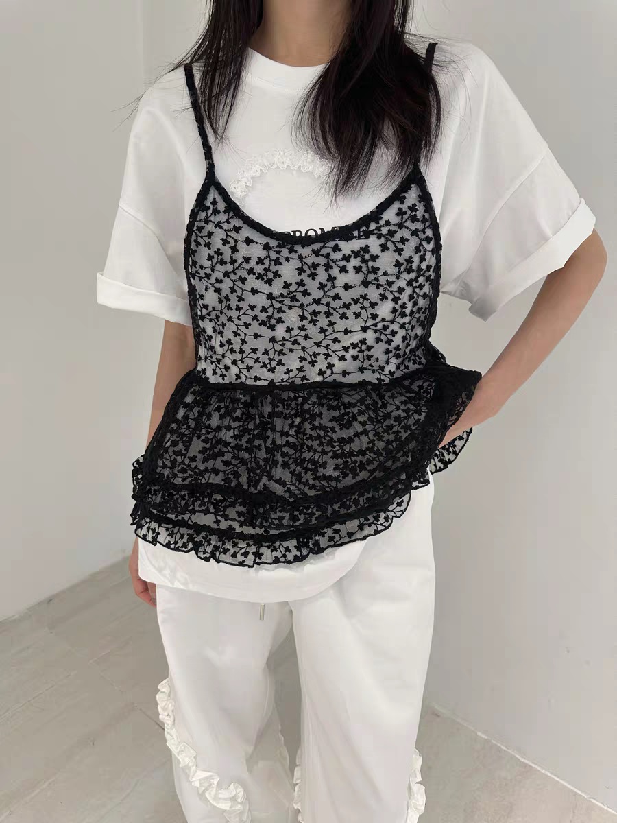 シースルー刺繍フレアビスチェ | 詳細画像3