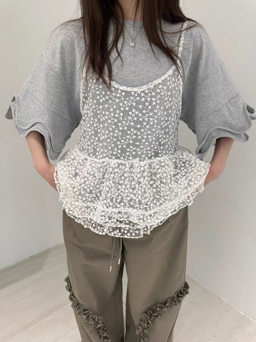 シースルー刺繍フレアビスチェ | 詳細画像8