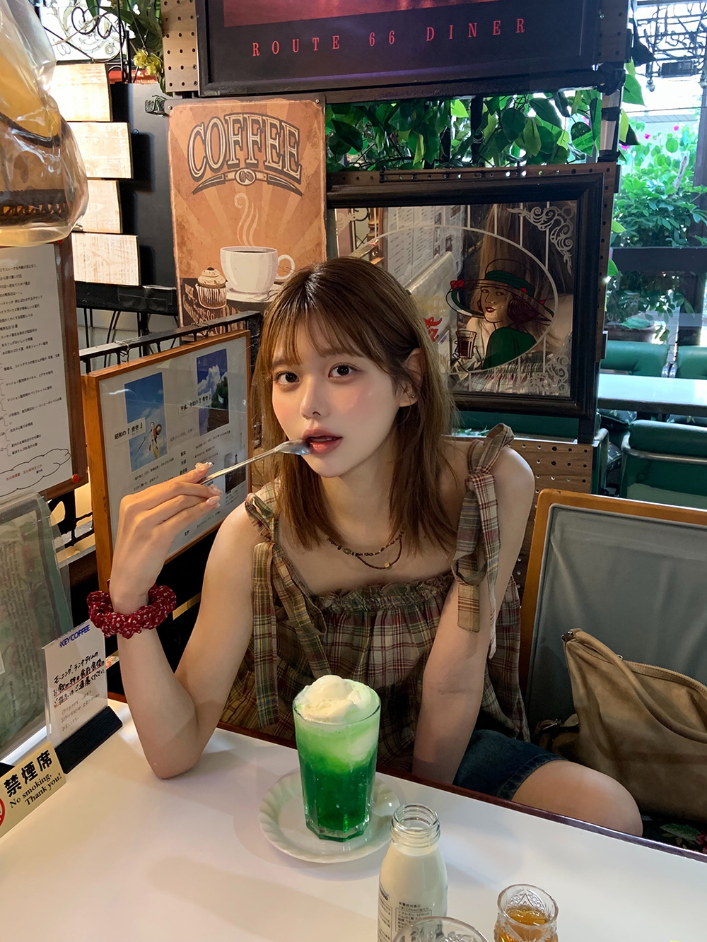 リボンゴムチェックキャミソール | 詳細画像3