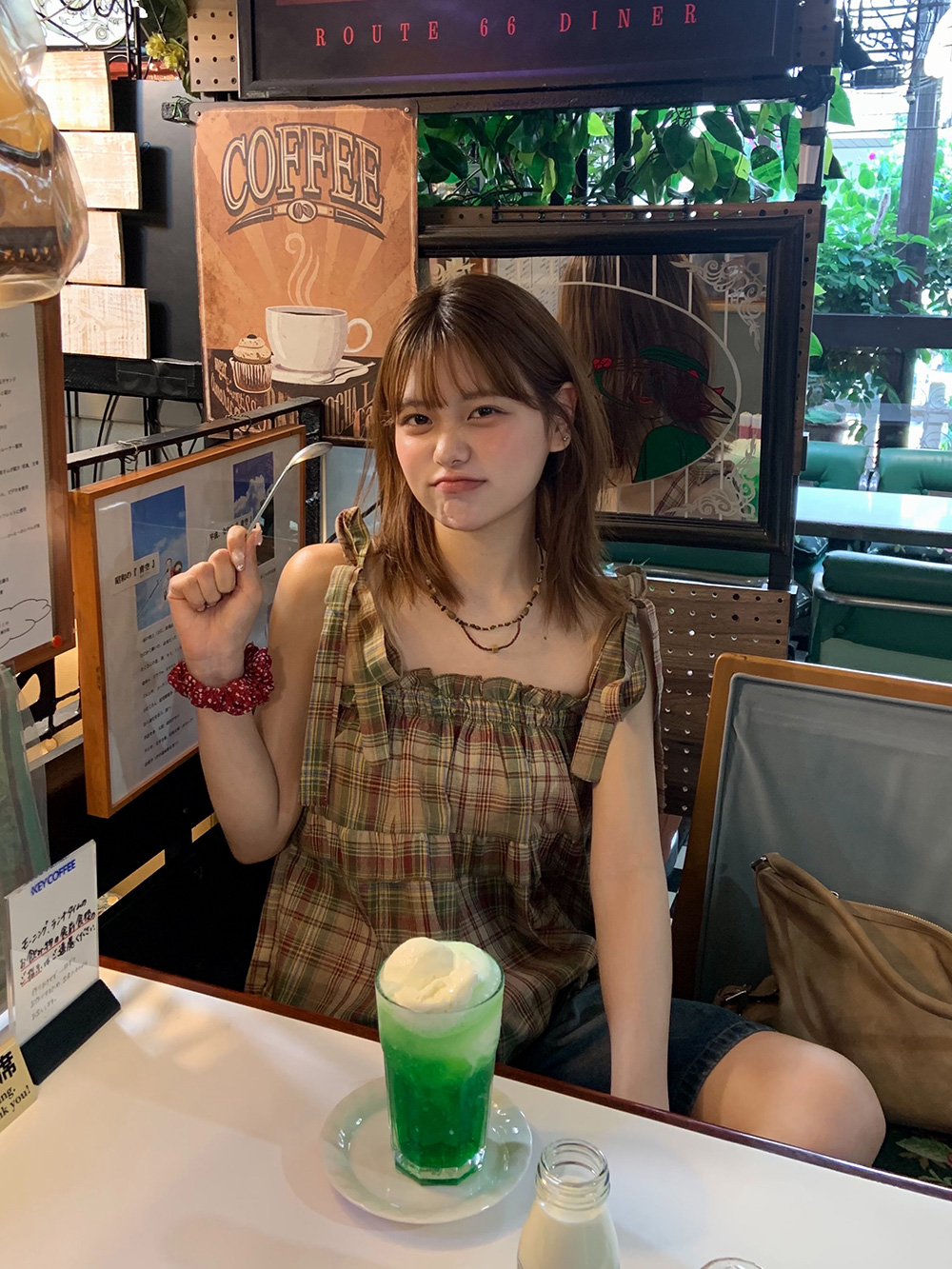 リボンゴムチェックキャミソール | 詳細画像5