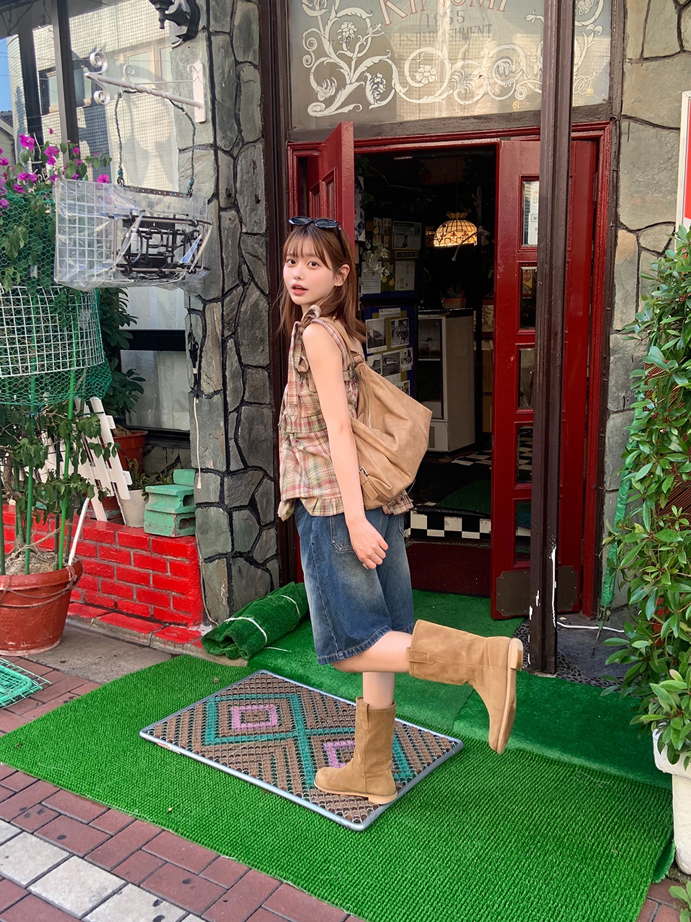 リボンゴムチェックキャミソール | 詳細画像14