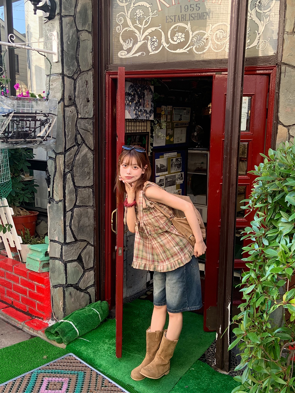 リボンゴムチェックキャミソール | 詳細画像20