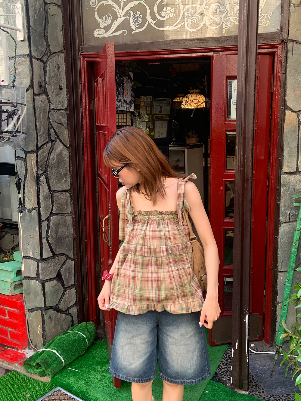 リボンゴムチェックキャミソール | 詳細画像21