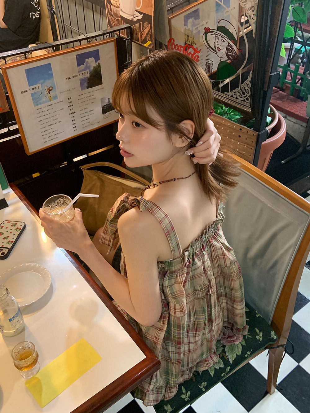 リボンゴムチェックキャミソール | 詳細画像23