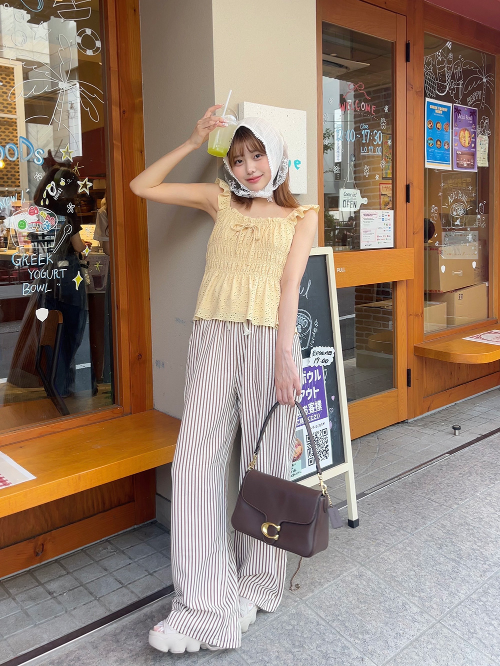 ドロストリンクルストライプワイドパンツ | 詳細画像2