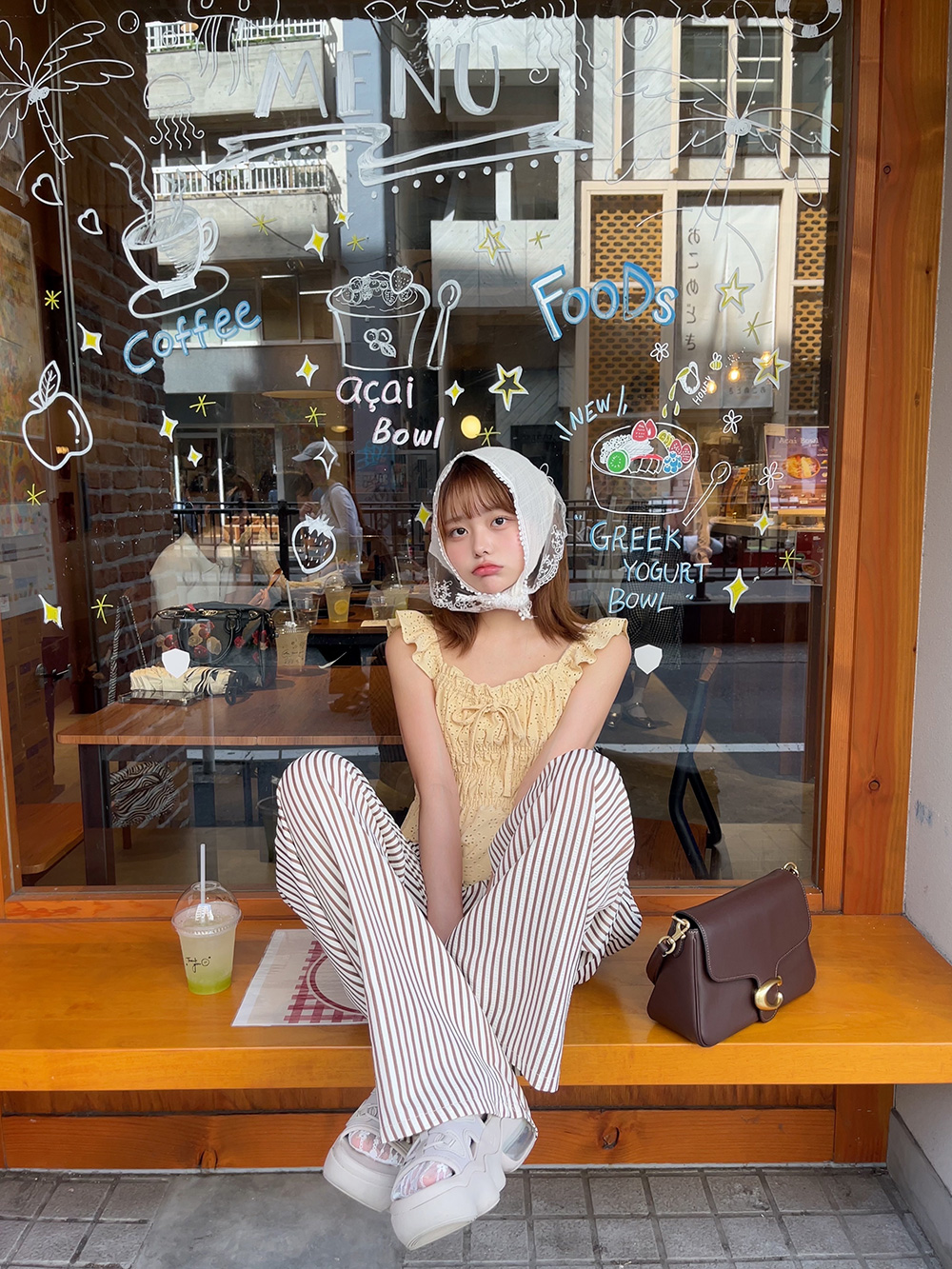 ドロストリンクルストライプワイドパンツ | 詳細画像3