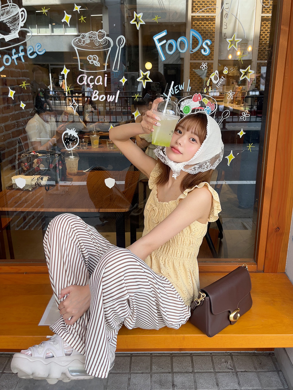 ドロストリンクルストライプワイドパンツ | 詳細画像6