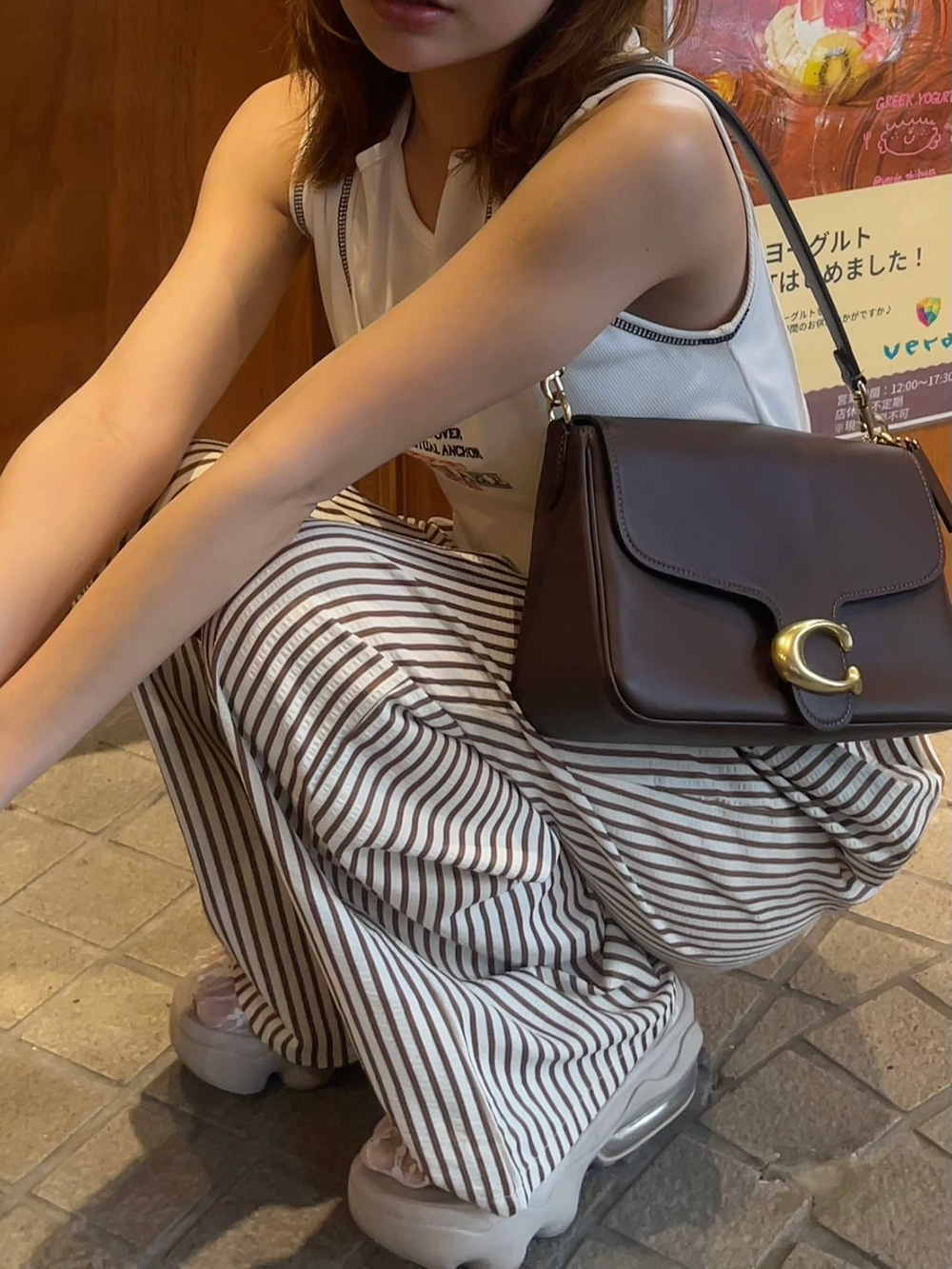 ドロストリンクルストライプワイドパンツ | 詳細画像11