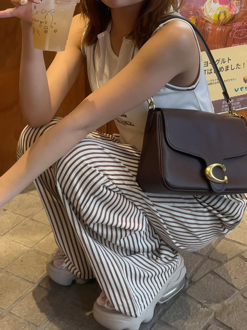 ドロストリンクルストライプワイドパンツ | 詳細画像12