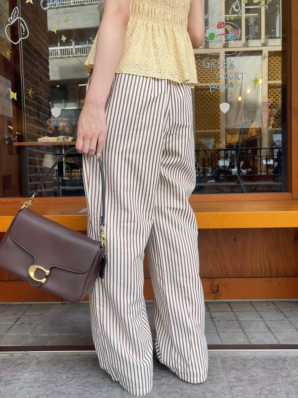 ドロストリンクルストライプワイドパンツ | 詳細画像13