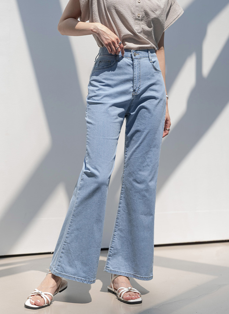 COLE HAAN デニム ポインテッドトゥミュール 6 1/2b ポインテッドトゥ ハイヴァンプスリングバックパンプス
