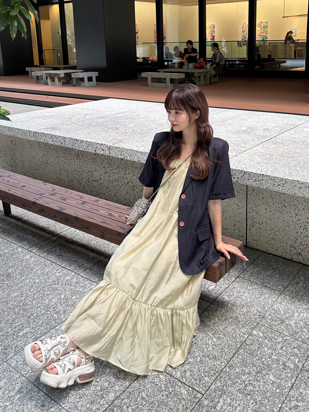 シングルツーボタン半袖ジャケット | 詳細画像3