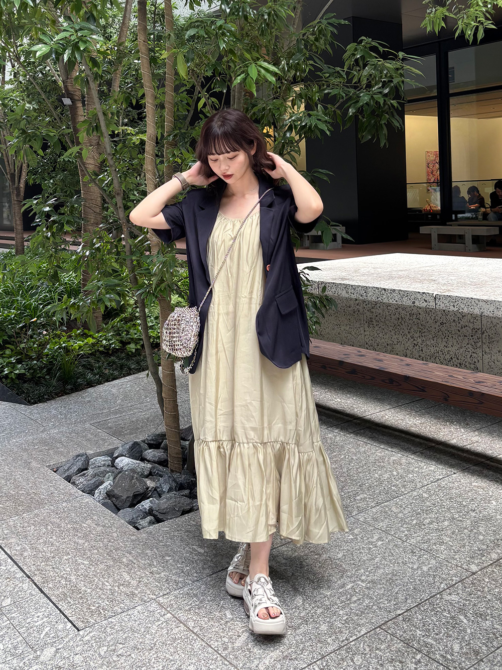 シングルツーボタン半袖ジャケット | 詳細画像10