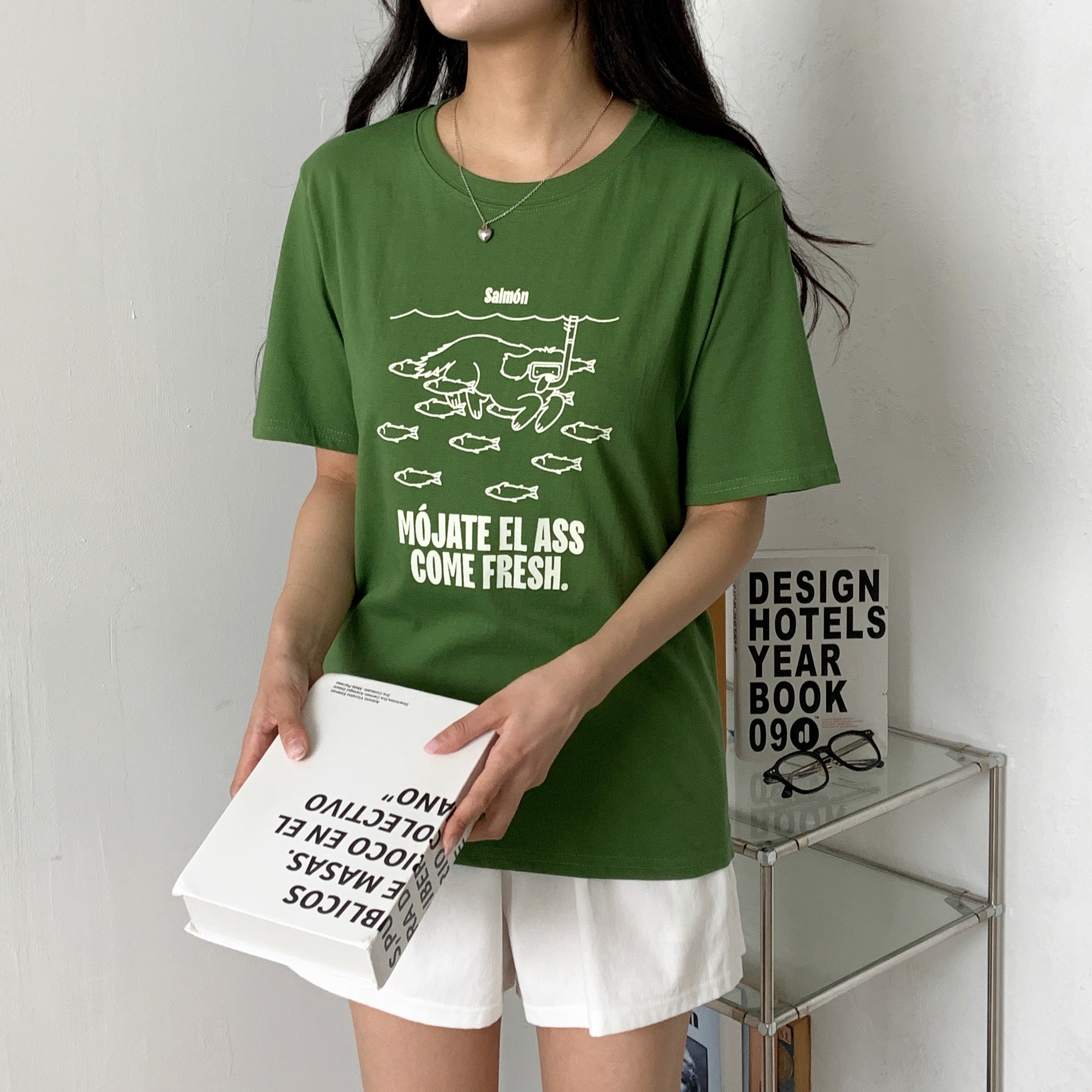 ラウンドネック半袖ロゴTシャツ | 詳細画像2