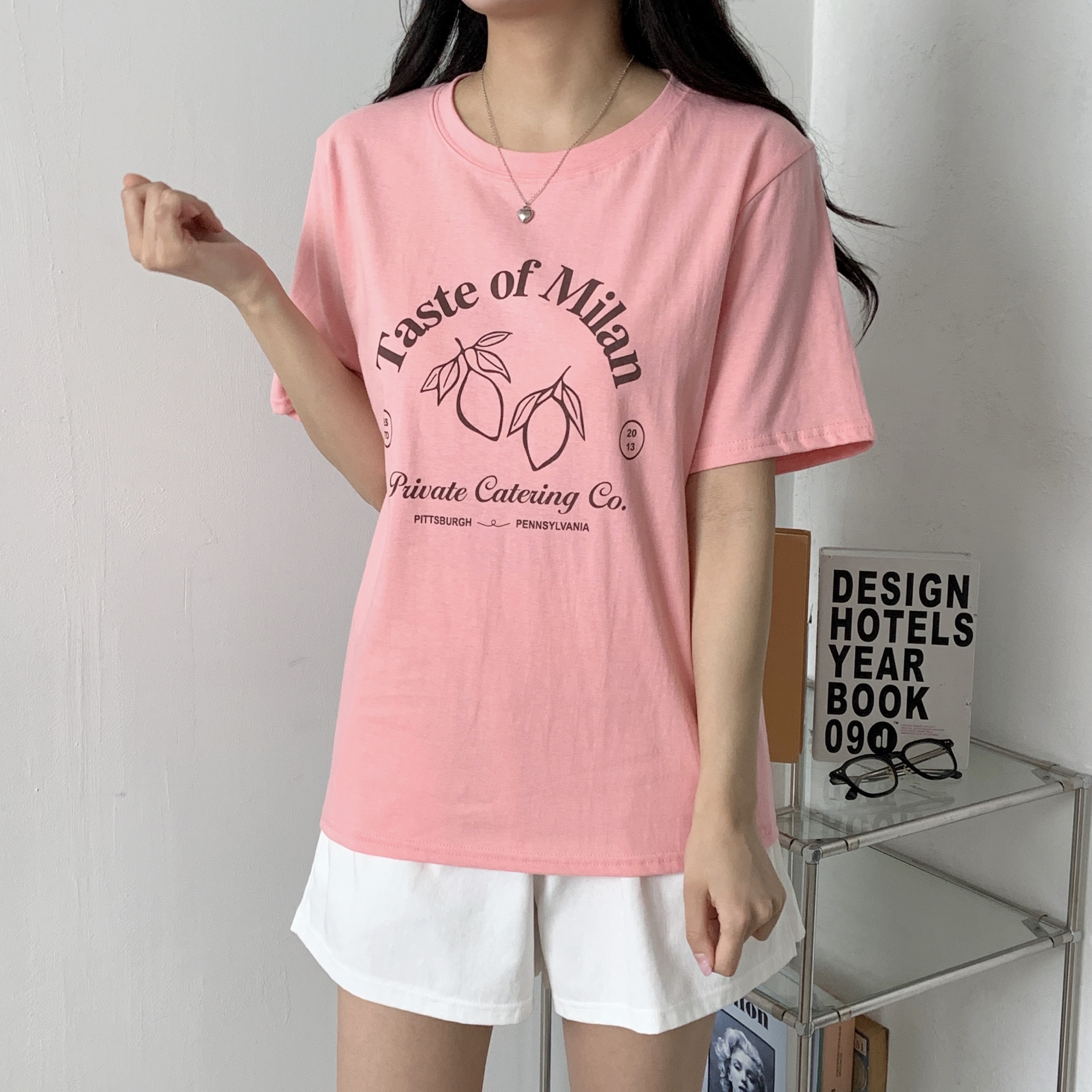 ラウンドネック半袖ロゴTシャツ | 詳細画像2