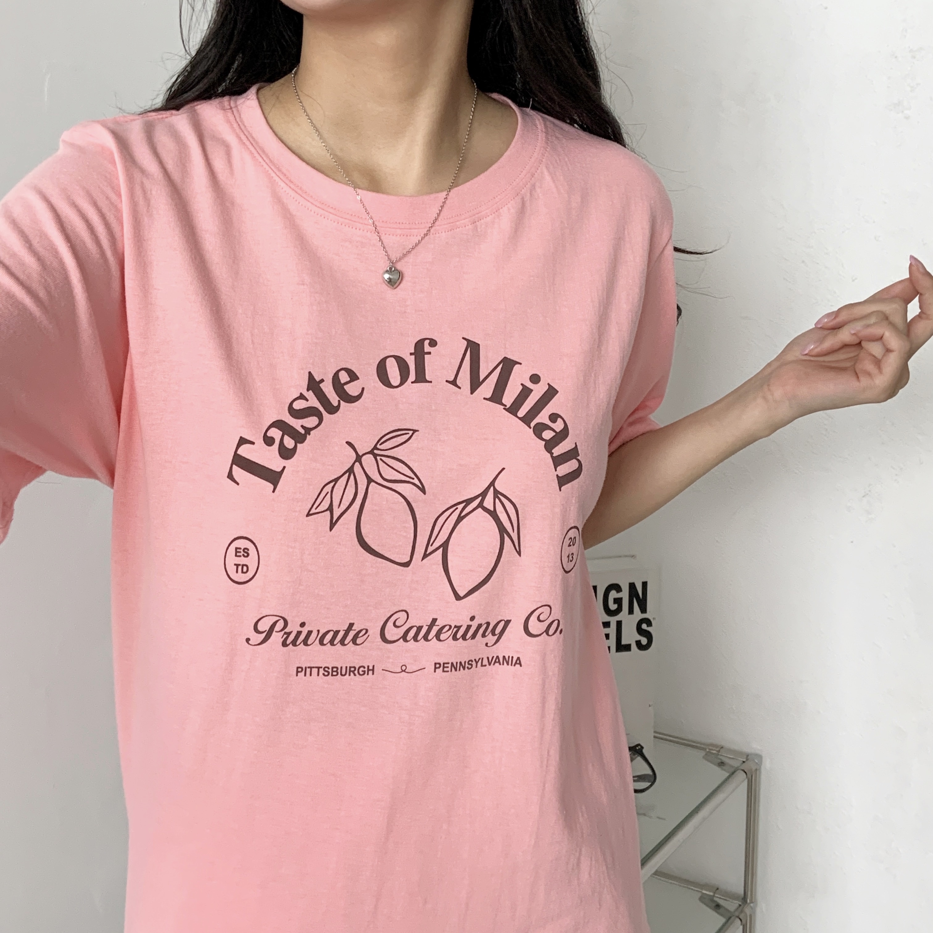 ラウンドネック半袖ロゴTシャツ | 詳細画像3