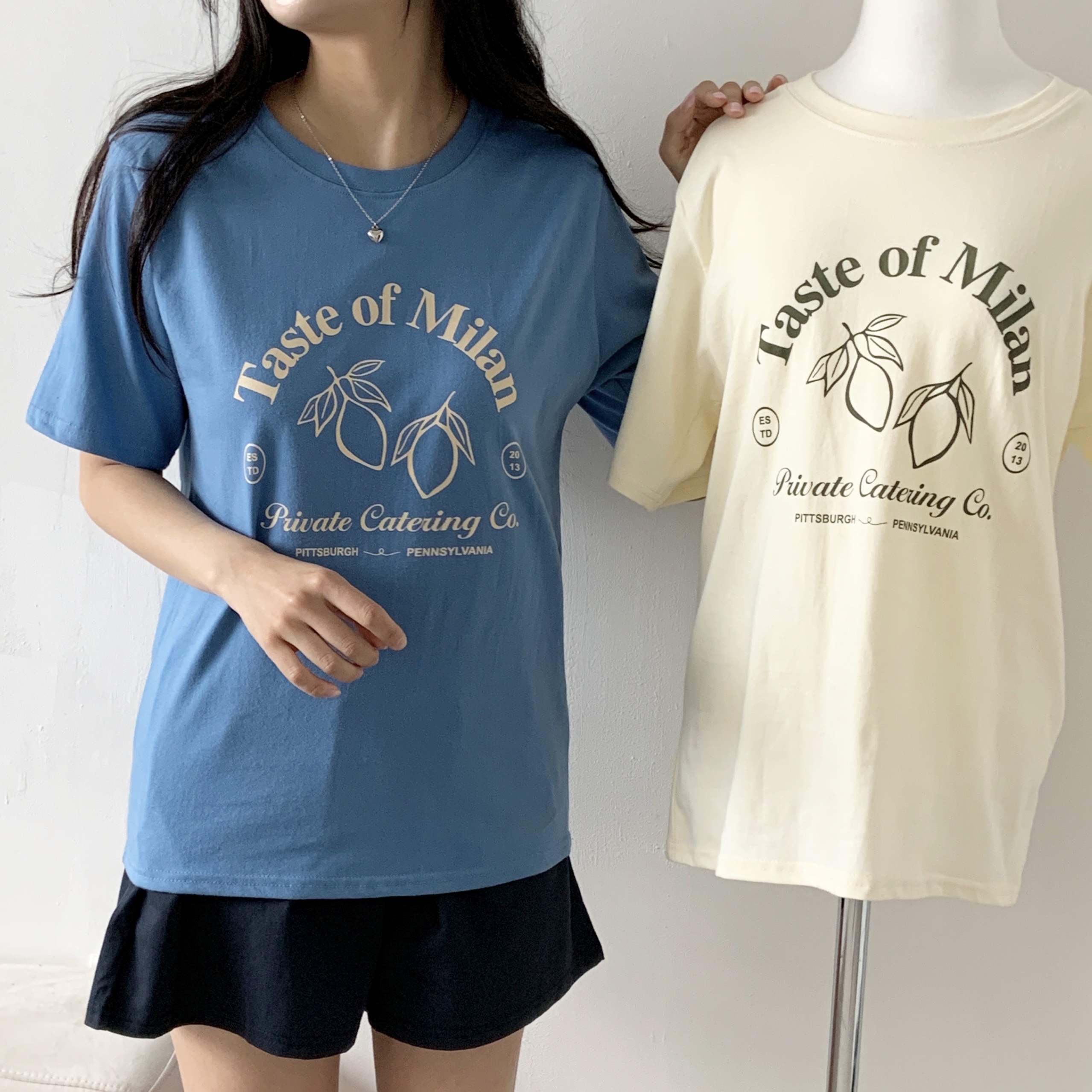 ラウンドネック半袖ロゴTシャツ | 詳細画像7