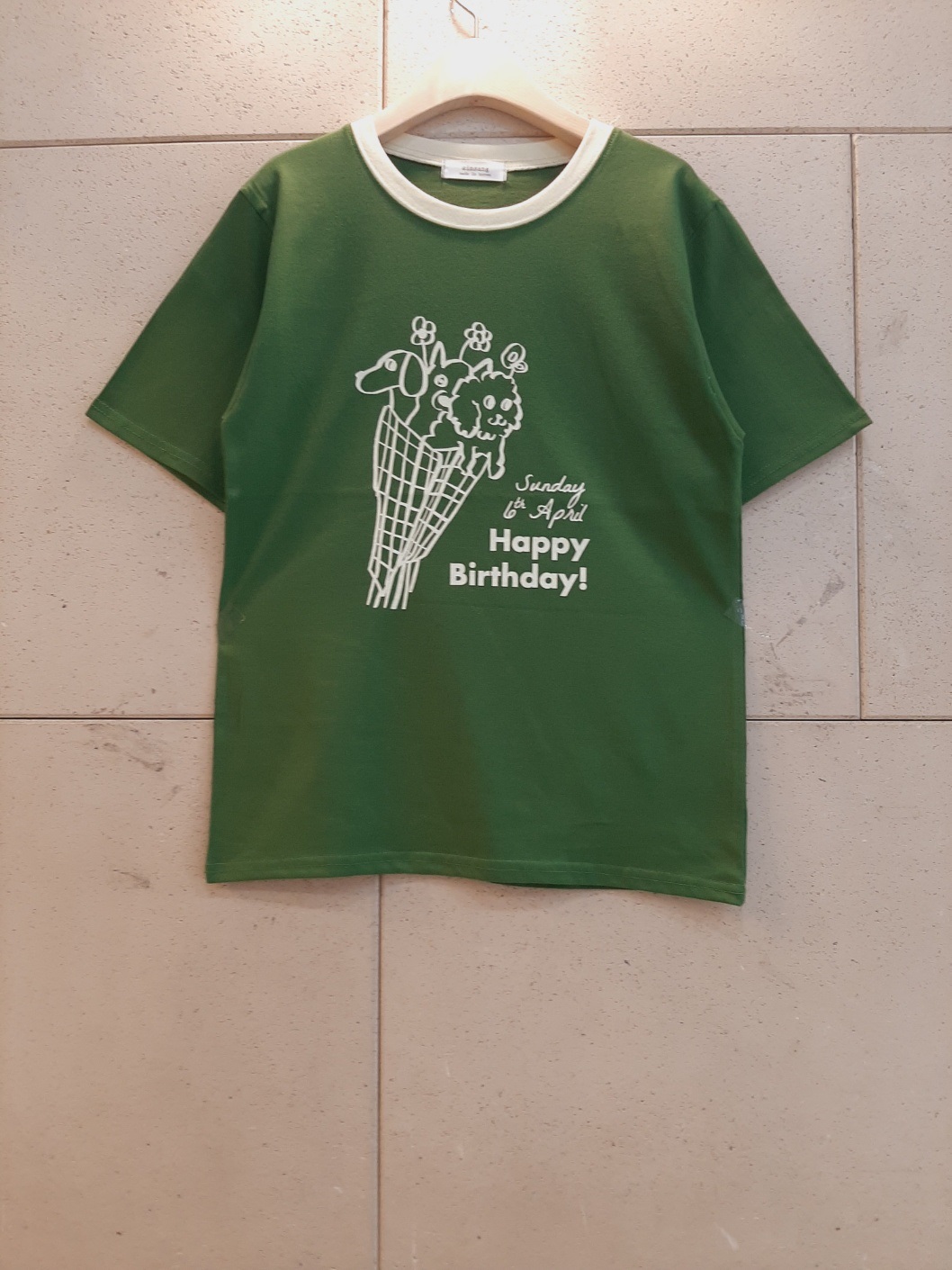 ラウンドネック半袖ロゴ配色Tシャツ | 詳細画像9