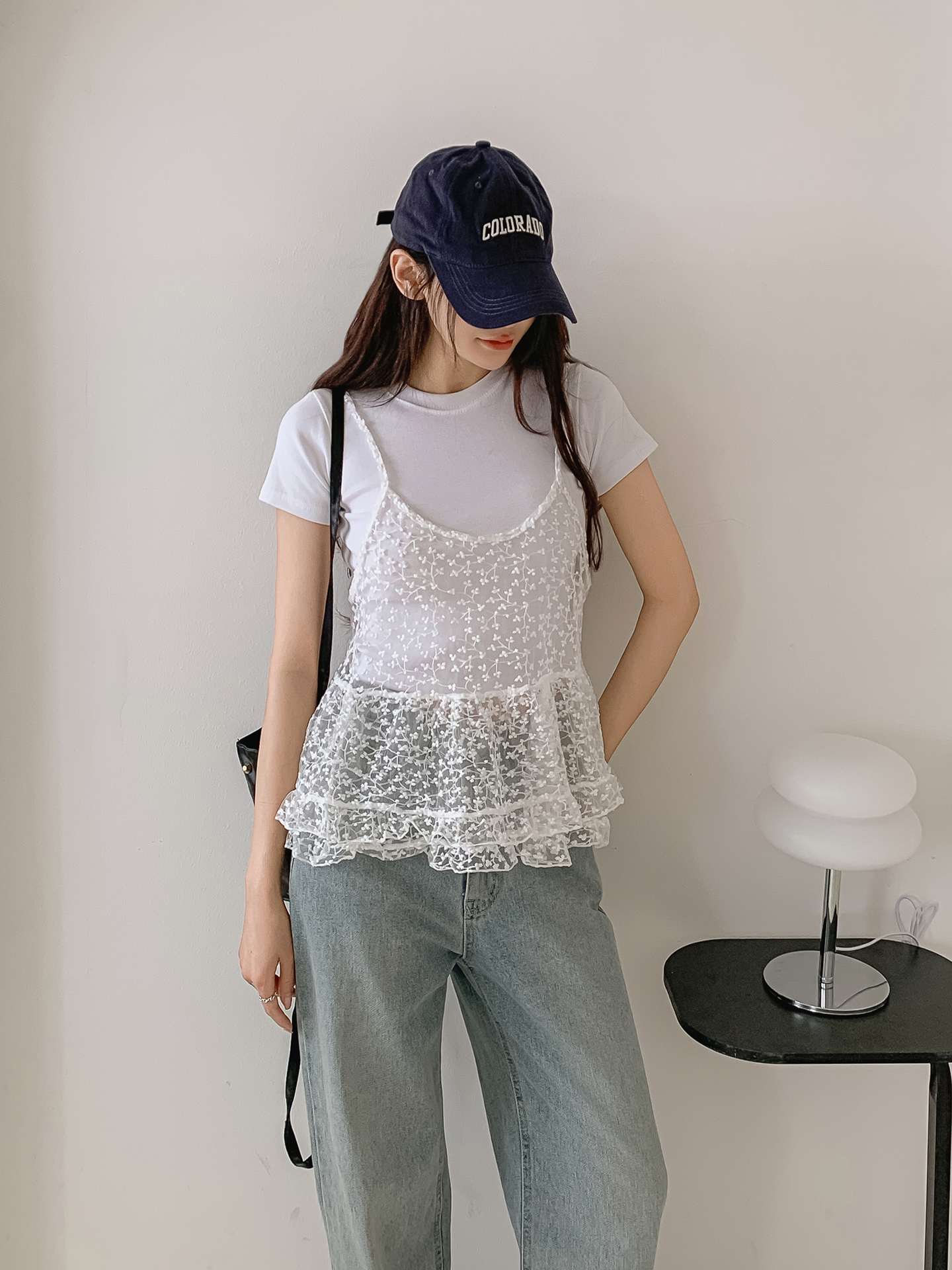シースルー刺繍フレアビスチェ | 詳細画像5