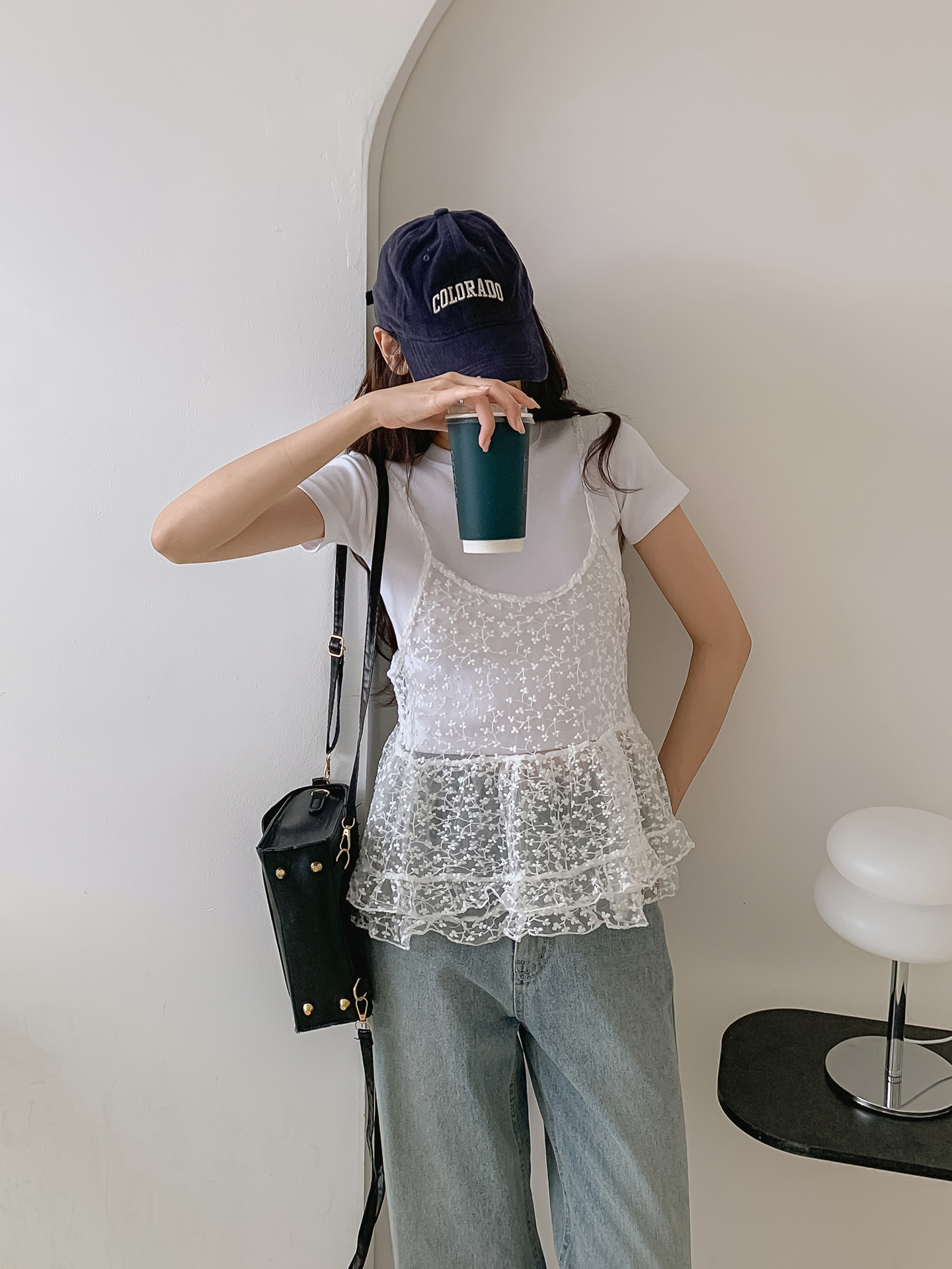 シースルー刺繍フレアビスチェ | 詳細画像10