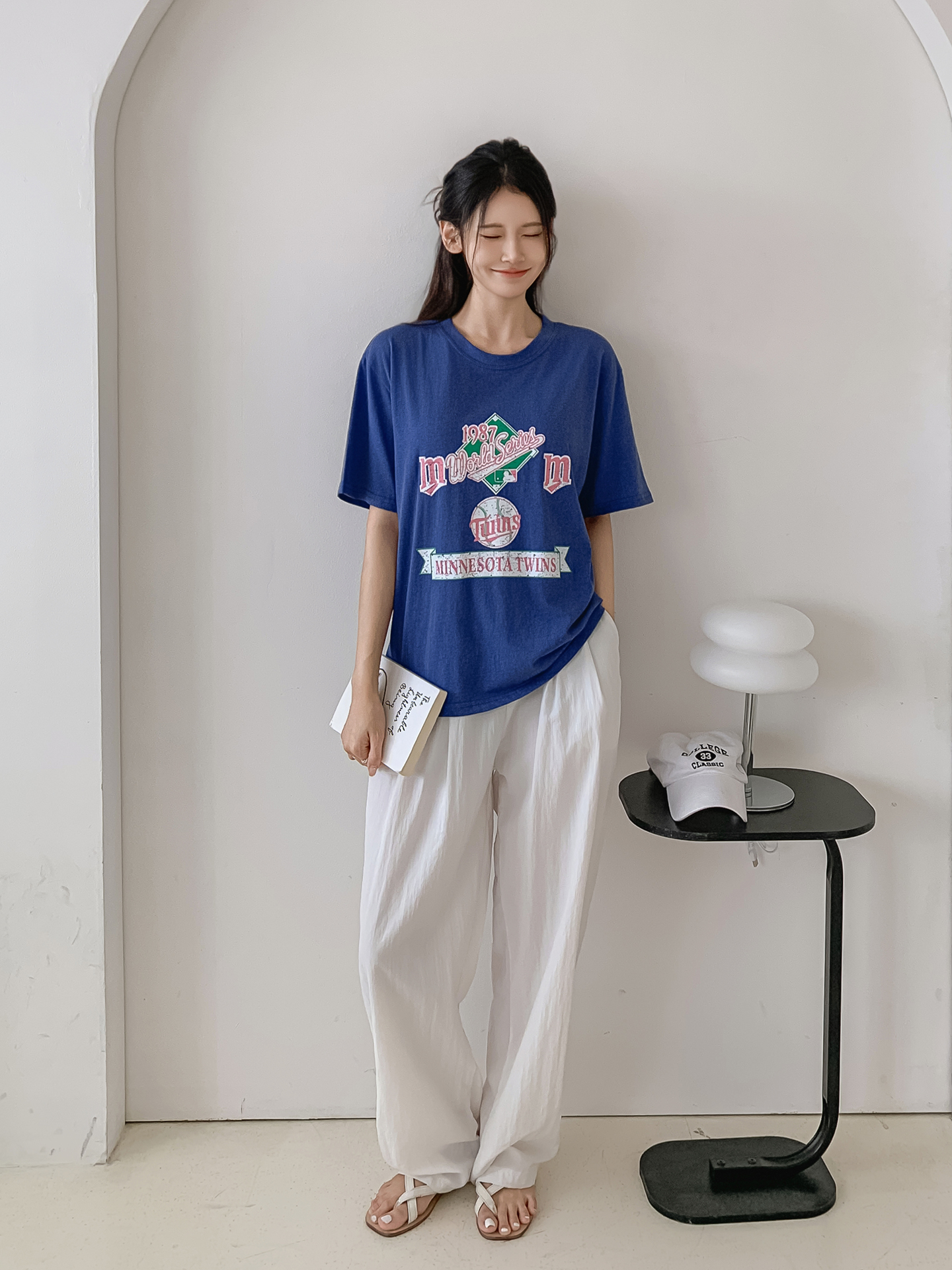 ラウンドネック半袖ロゴTシャツ | 詳細画像2