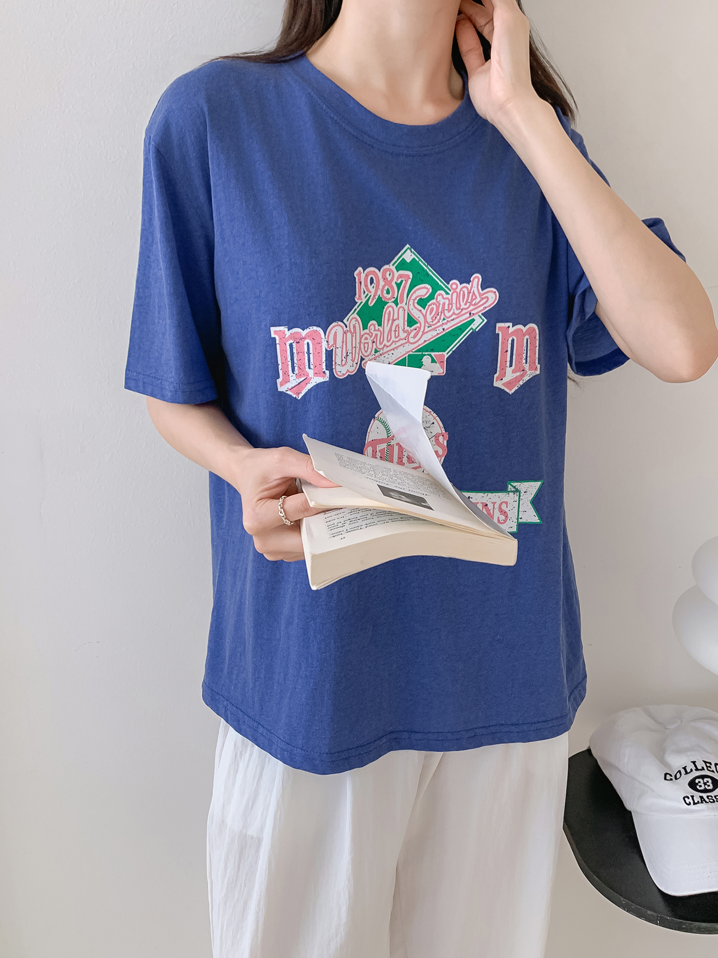 ラウンドネック半袖ロゴTシャツ | 詳細画像3