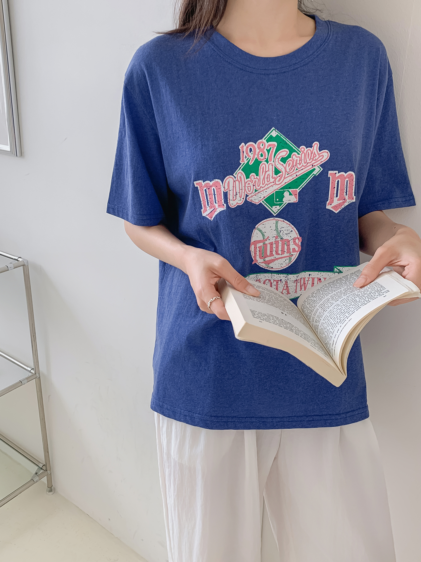 ラウンドネック半袖ロゴTシャツ | 詳細画像6