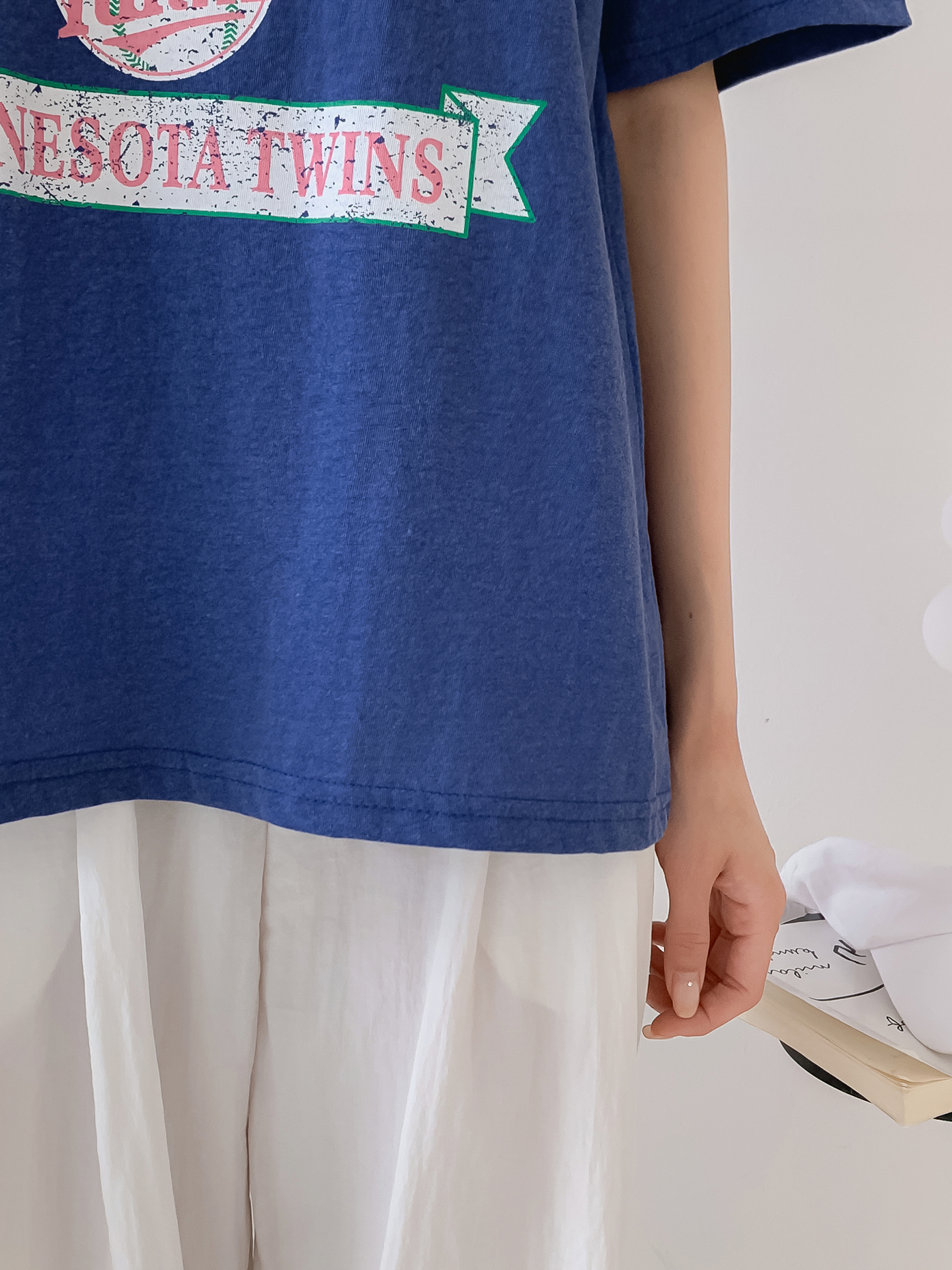 ラウンドネック半袖ロゴTシャツ | 詳細画像8