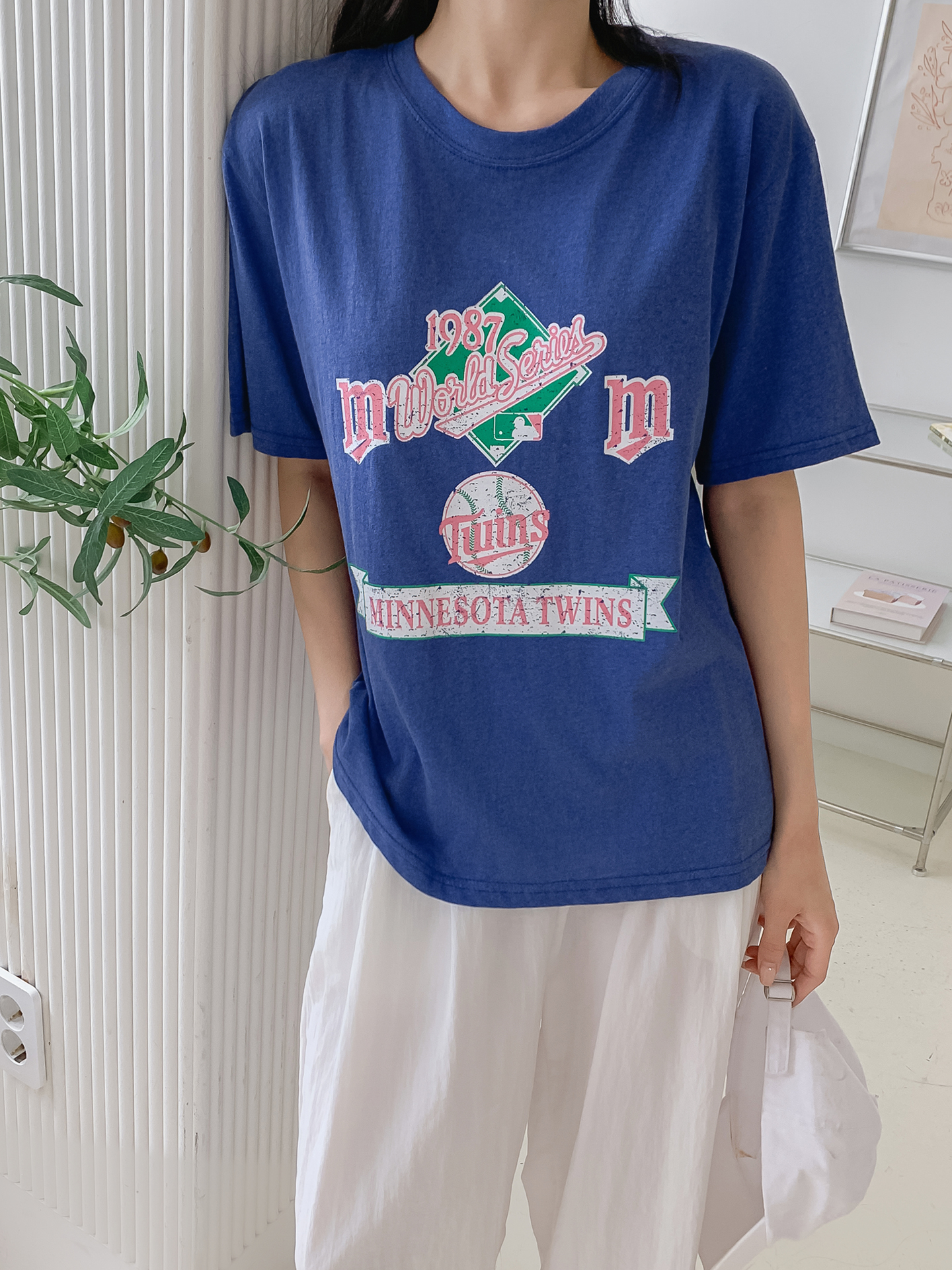 ラウンドネック半袖ロゴTシャツ | 詳細画像9