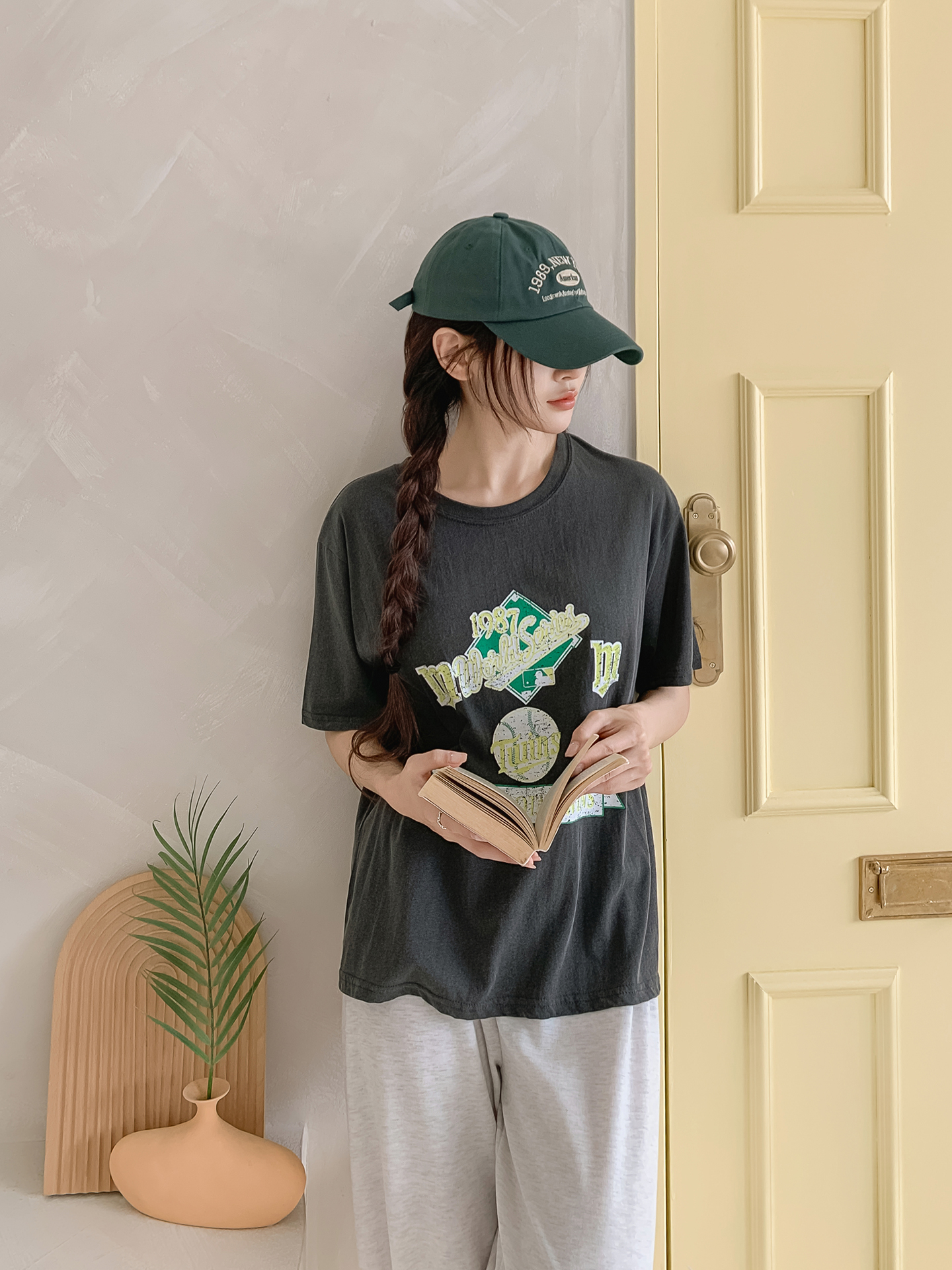 ラウンドネック半袖ロゴTシャツ | 詳細画像14