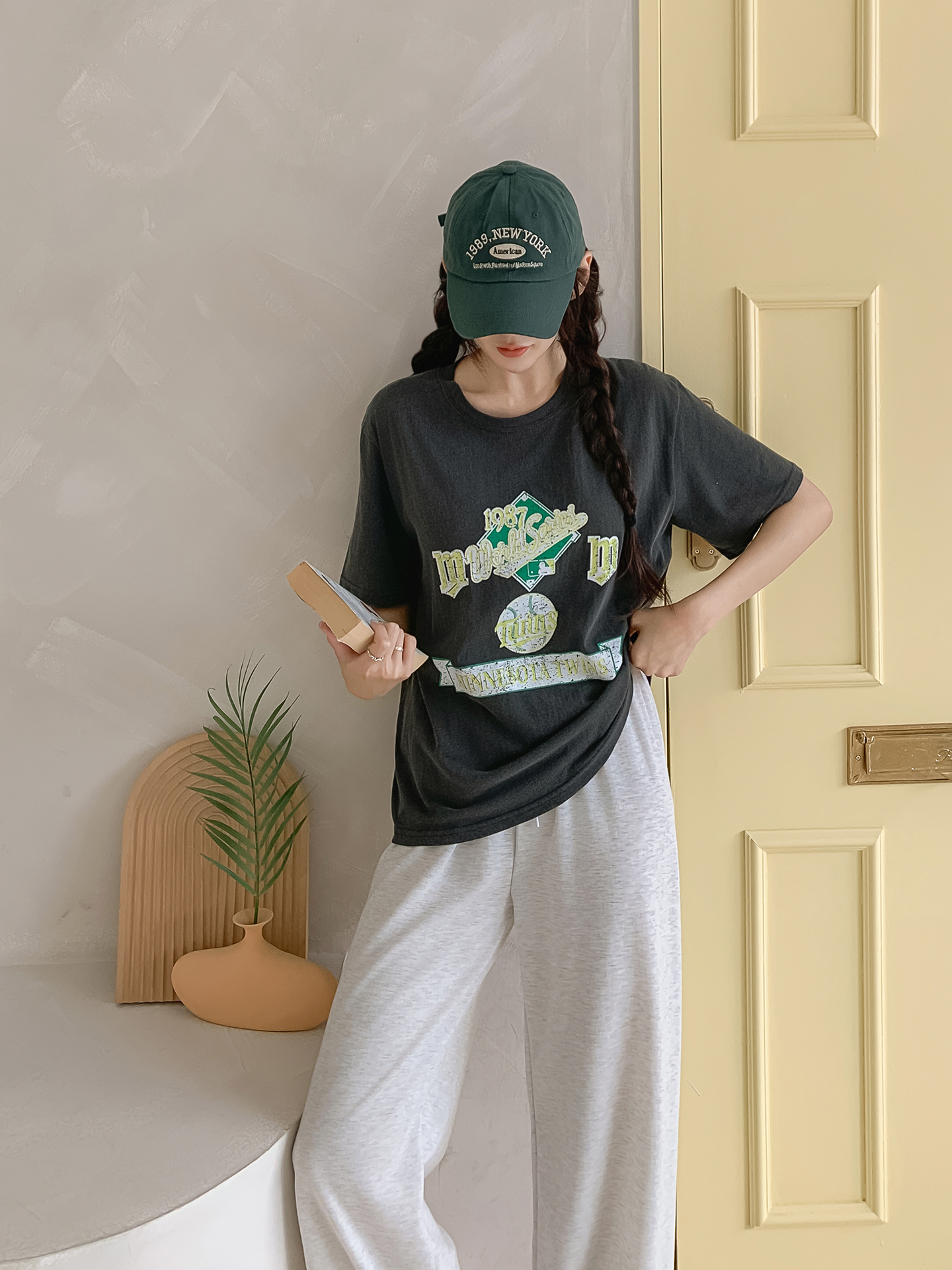 ラウンドネック半袖ロゴTシャツ | 詳細画像18