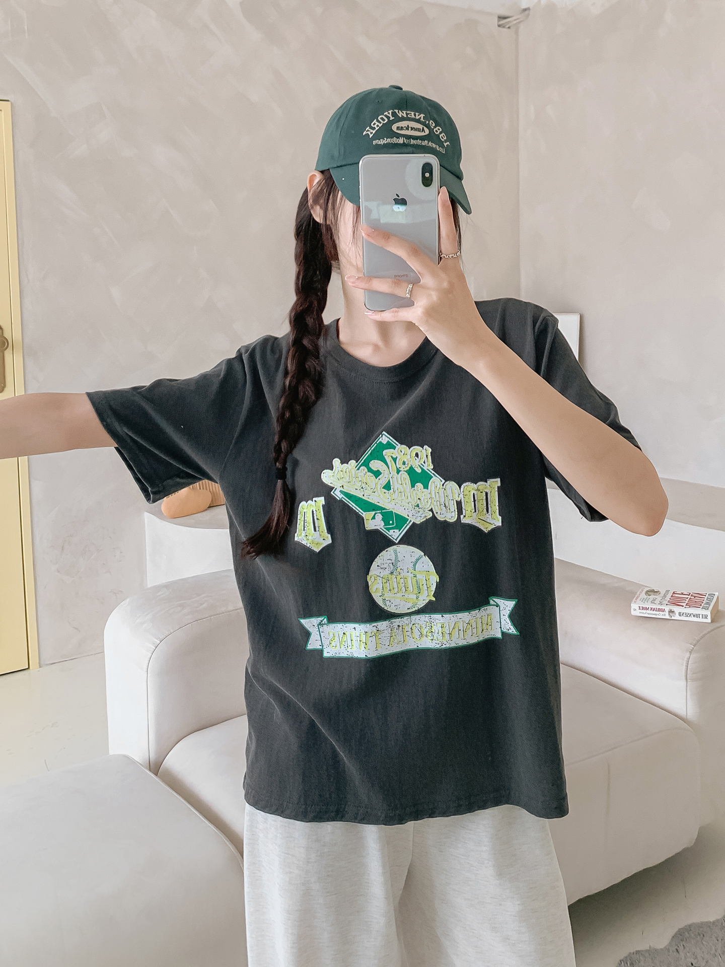 ラウンドネック半袖ロゴTシャツ | 詳細画像21